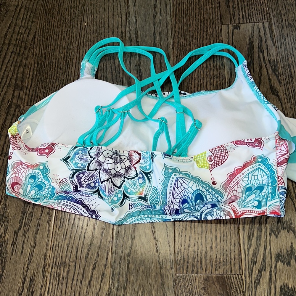 New! High-Waisted Tummy Control Bathing Suit - Large - Picture 4 of 6